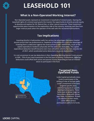 Leasehold 101 infographic explaining non-operated working interests